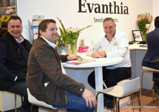 Nico Grootendorst of Evanthia with Henk Leenheer and Gert-Jan Valstar of Stars Plant.